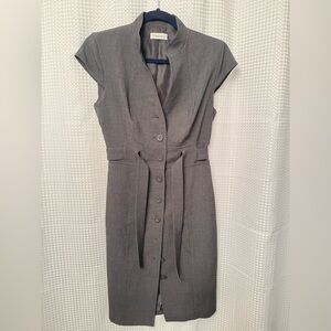 Calvin Klein Charcoal Midi Dress
